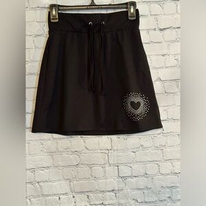 Black Knit Skater Skirt Size Small